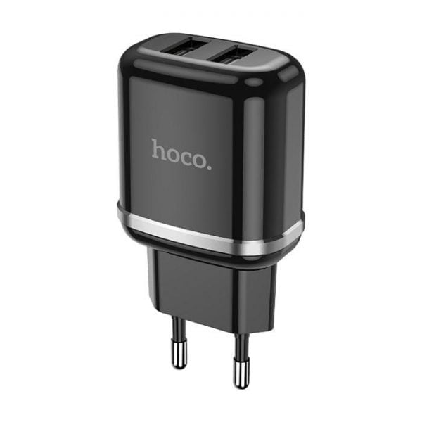 Hoco N4 12W dual USB musta0