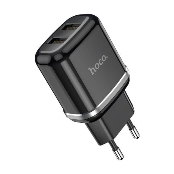 Hoco N4 12W dual USB musta1